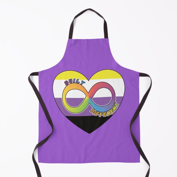 Item preview, Built Different | Neurodivergent + Non-Binary Pride designed and sold by Cryptid-Ohio.