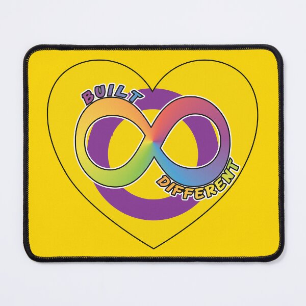 Item preview, Built Different | Neurodivergent + Intersex Pride designed and sold by Cryptid-Ohio.