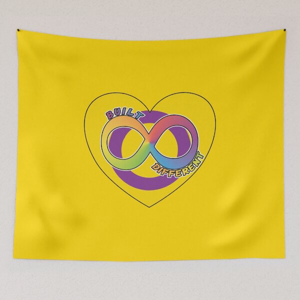 Item preview, Built Different | Neurodivergent + Intersex Pride designed and sold by Cryptid-Ohio.