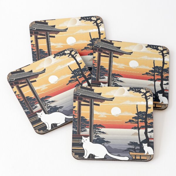 Item preview, Couple of Kitties enjoying the Evening designed and sold by IvoryTowers.