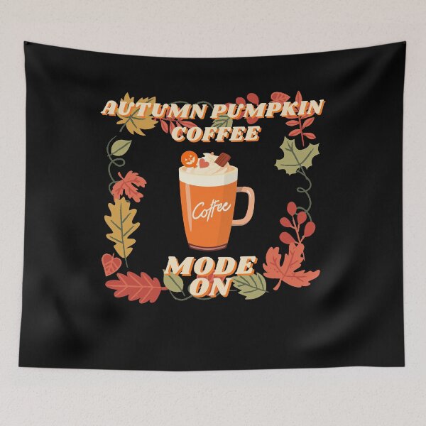 Item preview, Autumn Pumpkin Coffee Mode On - Cute Halloween Coffee Time designed and sold by SzymonC000zyArt.