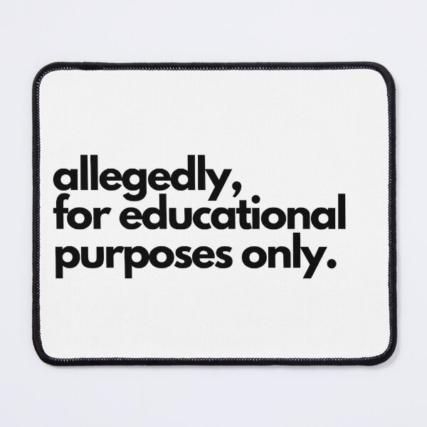 Item preview, Allegedly, for educational purposes only designed and sold by SilverSaddleCo.
