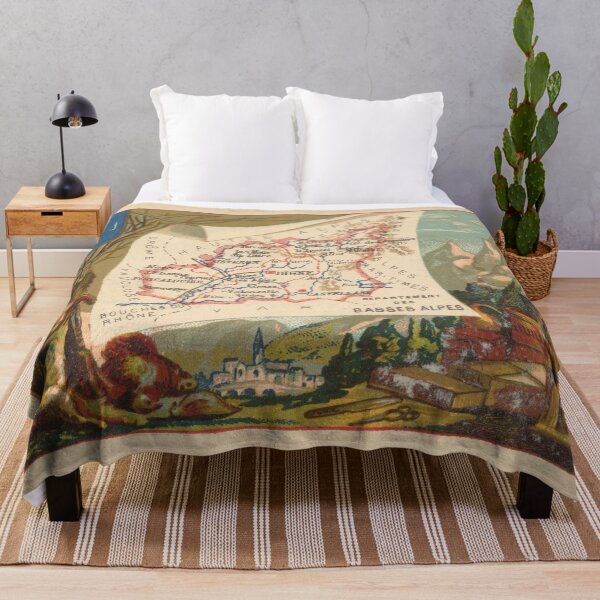 Item preview, Vintage Map of the French Alps (1890) designed and sold by BravuraMedia.