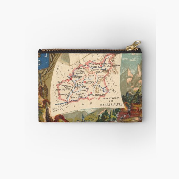 Item preview, Vintage Map of the French Alps (1890) designed and sold by BravuraMedia.