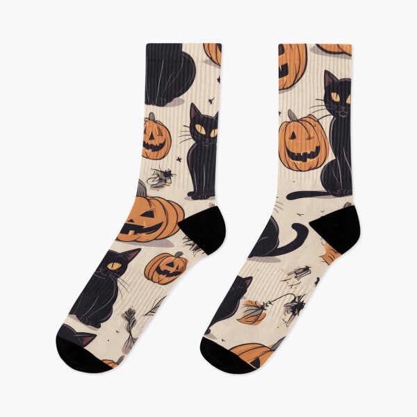 Item preview, Black cats and Jack o lanterns  designed and sold by Starfox120.