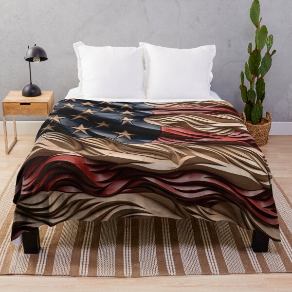 Item preview, stunning wood carving american flag designed and sold by dcrc.