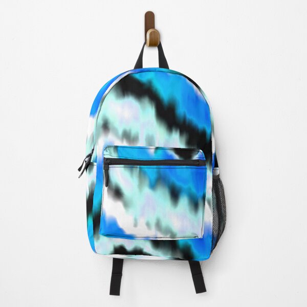 Item preview, Horizontal Waves Tie Dye Blue designed and sold by DrowningBeauty.