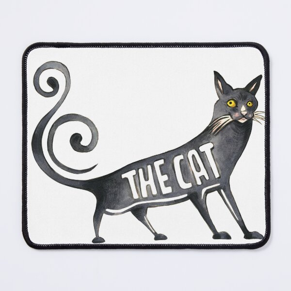 Item preview, Handmade Watercolour Black Cat designed and sold by carlottamascolo.