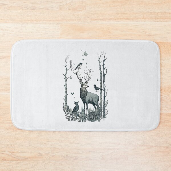 Item preview, Peaceful black & white Forest View designed and sold by NaNaSpaceStore.