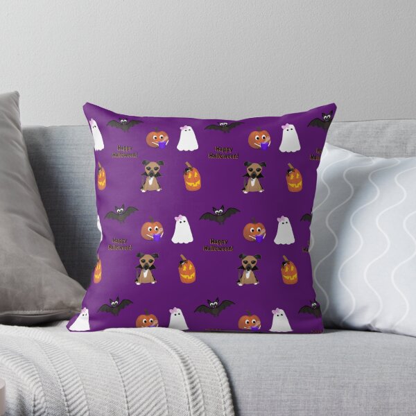 cute & adorable Halloween Throw Pillow