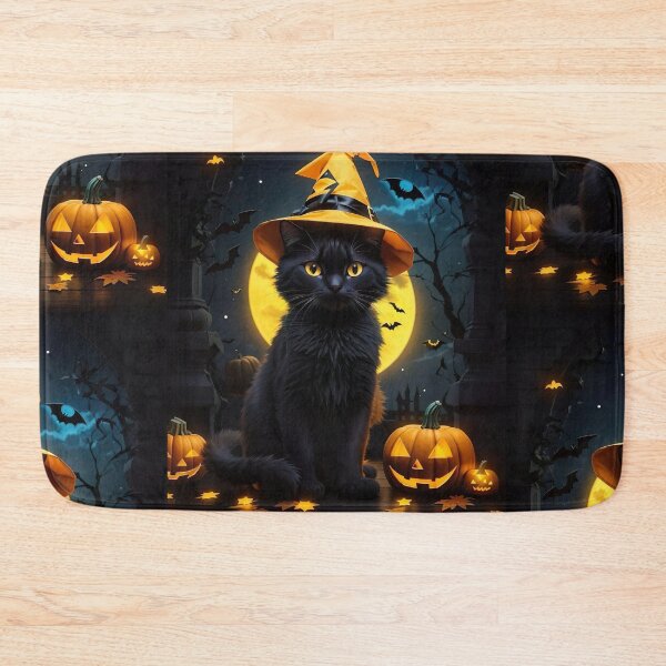 Item preview, Mystical Feline Magic - Enchanting Halloween Artwork designed and sold by redtrendy.