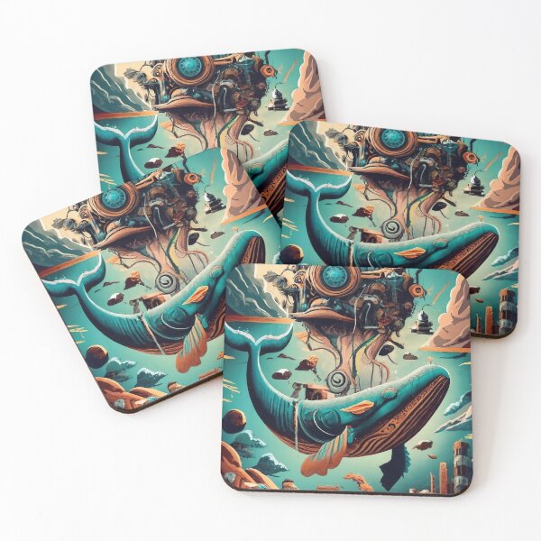 Item preview, Futuristic whale in a new world graphic designed and sold by Aktio  Design.