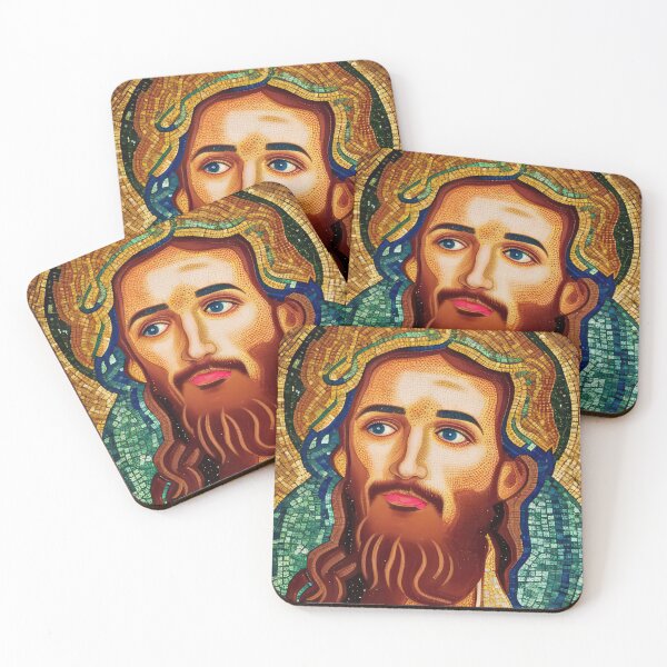 Item preview, Mosaic Jesus, a close up portrait designed and sold by ckwags.