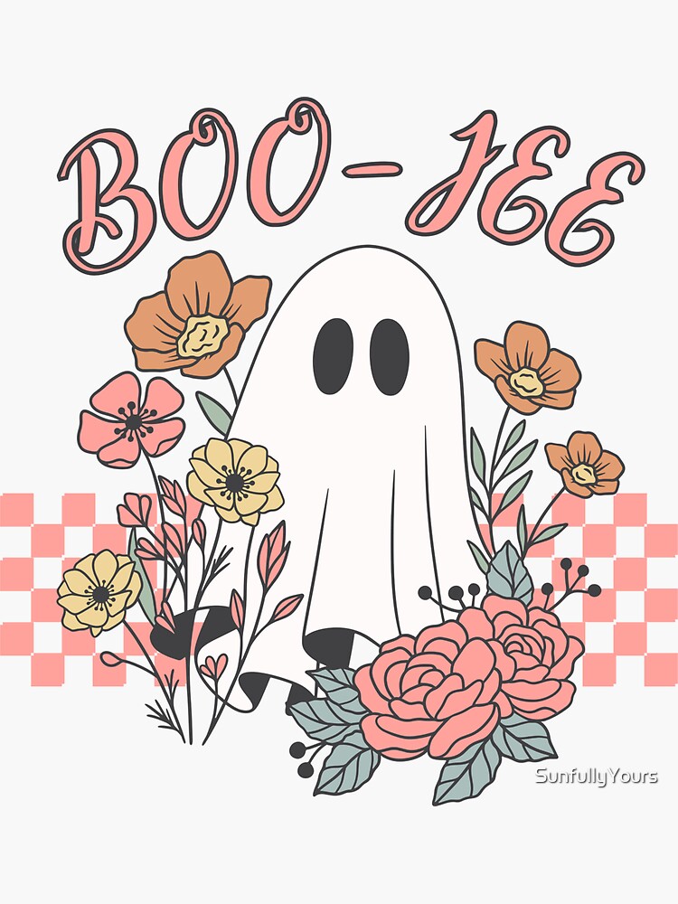  Boo-Jee Spooky Season Retro Ghost Western Halloween Boujee  Sweatshirt : Clothing, Shoes & Jewelry