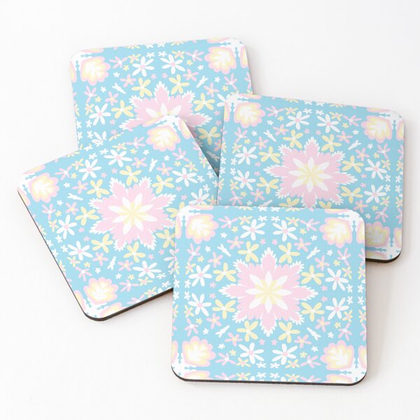 Item preview, Pastel Flower Tiled Pattern designed and sold by icantdrawfaces.