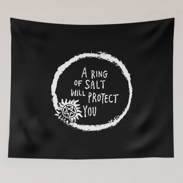 Item preview, "A ring of SALT will protect you" - SPN "Supernatural" designed and sold by SALENTOmadness.
