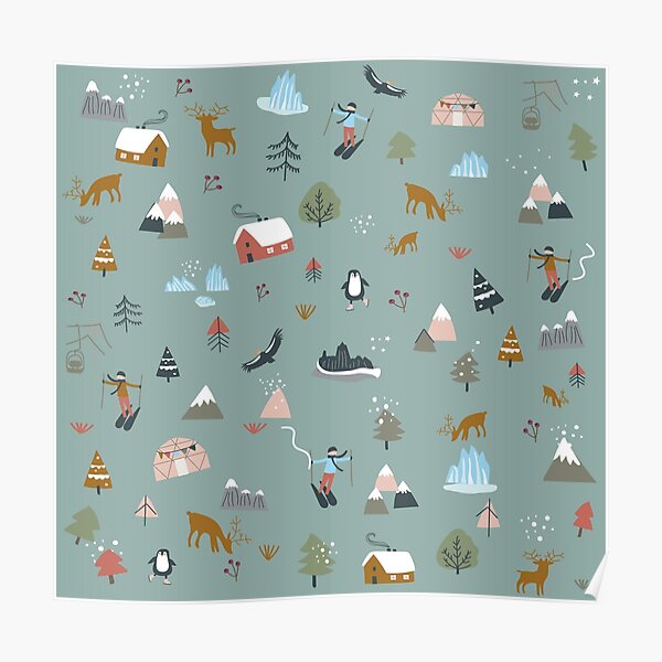 Copia de Patagonian winter, collage Poster