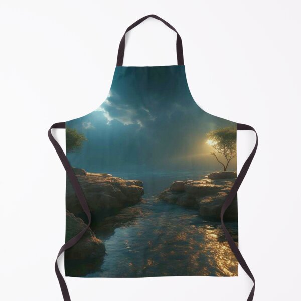 Item preview, Rocky sea coast in the light of night designed and sold by JaroDesign2023.