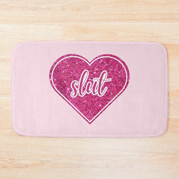 Item preview, Slut | Hot Pink Glitter Heart designed and sold by KinkShoppe.