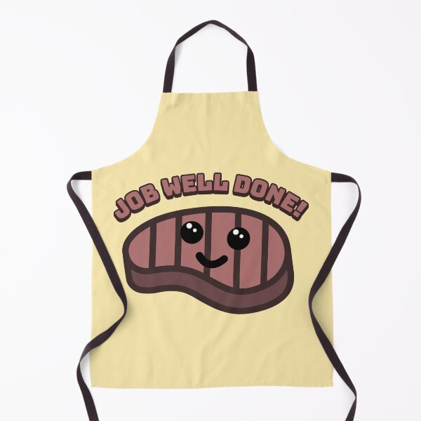 Item preview, Job Well Done! Cute Steak Cartoon designed and sold by PMCreative.