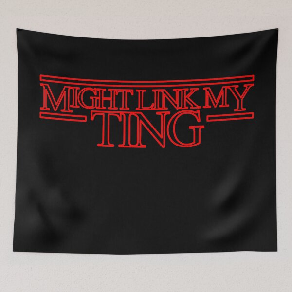 Item preview, Might Link My Ting Stranger Things Barking Ting T-Shirt designed and sold by prezziefactory.