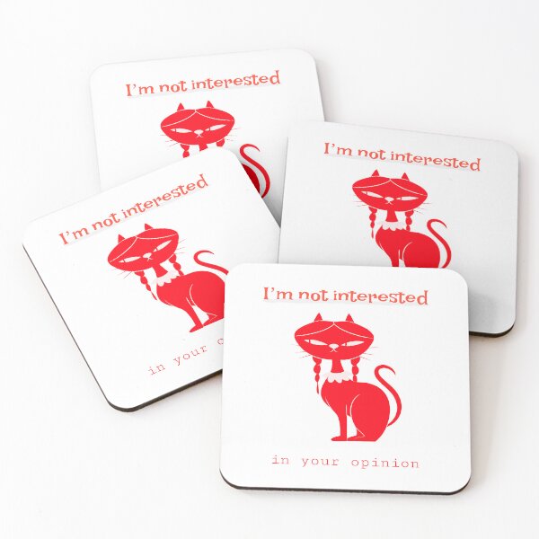 Item preview, I'm not interested in your opinion designed and sold by Pulse & Paws | Pop Culture Tees and Stickers.