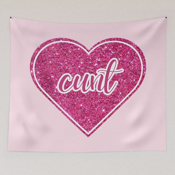 Item preview, Cunt | Hot Pink Glitter Heart designed and sold by KinkShoppe.