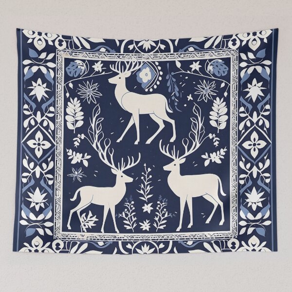 Item preview, Wintery Deers designed and sold by wildlynordics.