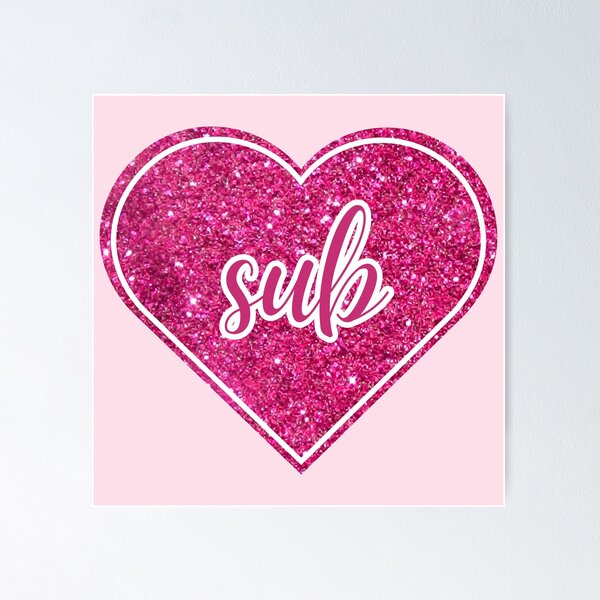 Hot Pink Heart Posters for Sale