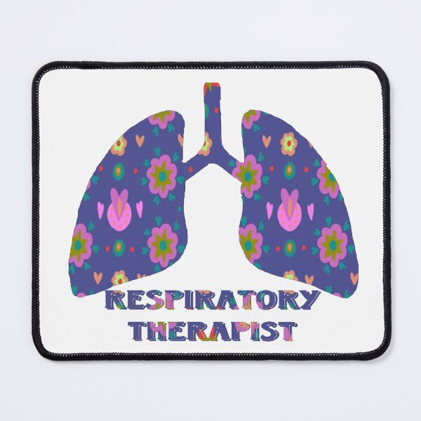 Item preview, Purple heart and flower Respiratory Therapist designed and sold by natnat7w.