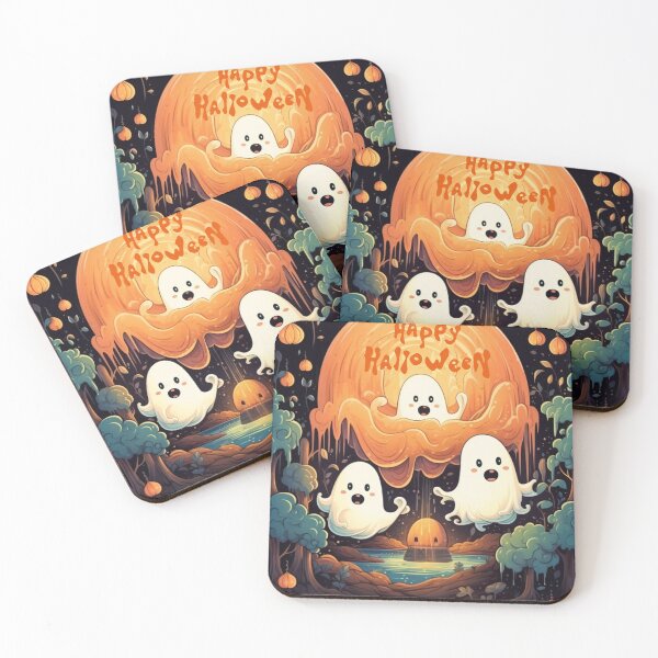 Item preview, Halloween for children, cute ghosts in the forest designed and sold by EDSOP.