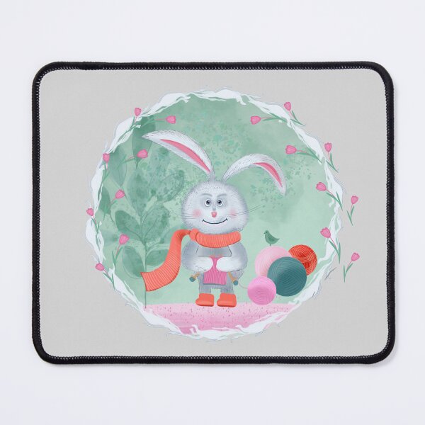Item preview, Knitting bunny illustration designed and sold by Enrika.