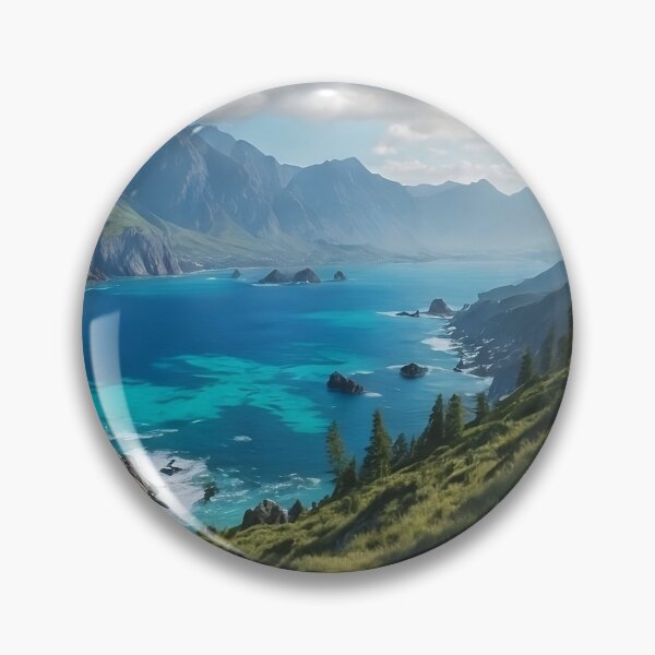 Item preview, the new year in the beautiful nature Mountains, seas and flowers designed and sold by elmarany123.