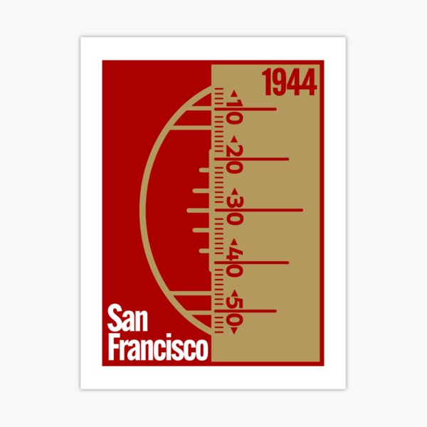 San Francisco American Football Print of Classic Football Poster