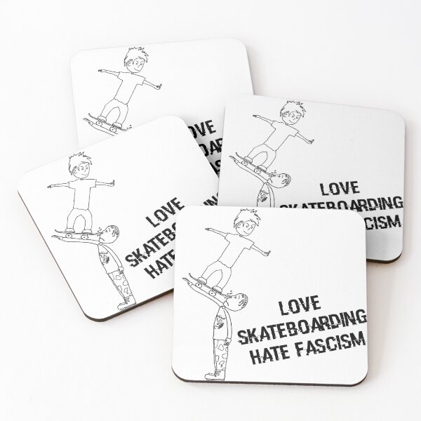 Item preview, Love Skateboarding Hate Fascism designed and sold by Lost Dream Art.
