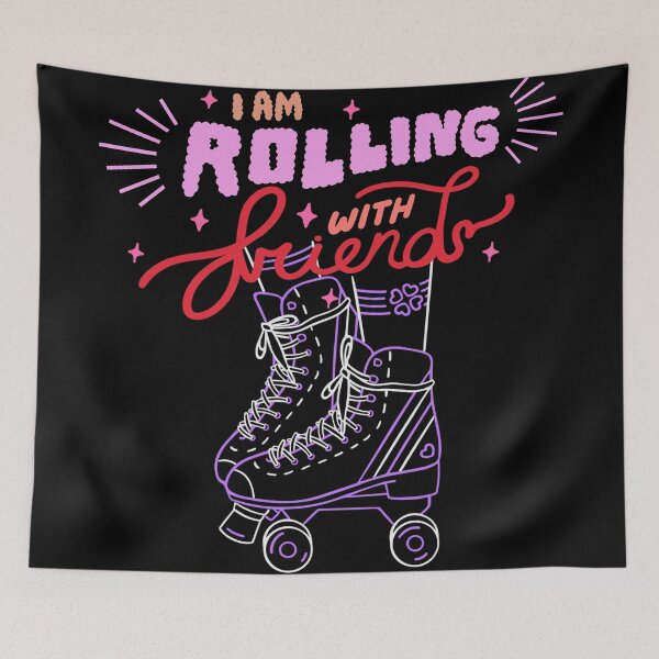 Item preview, I'm rolling with friends designed and sold by Pulse & Paws | Pop Culture Tees and Stickers.