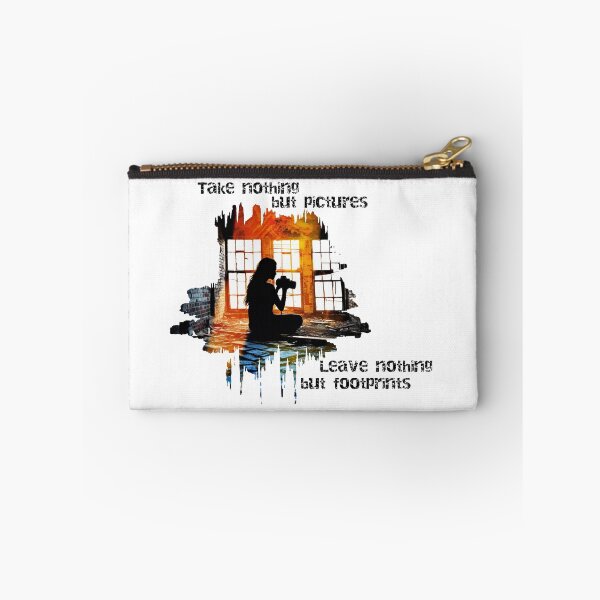 Item preview, Urbex Art: Take nothing but pictures, leave nothing but footprints (Black) designed and sold by Promagine.