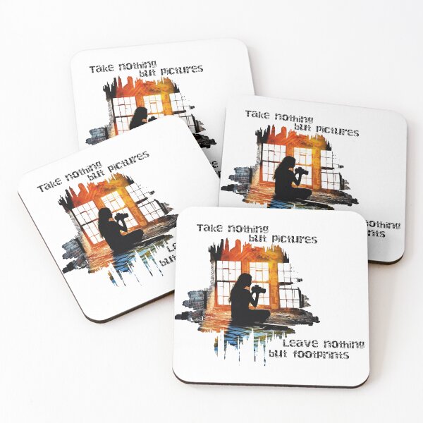 Item preview, Urbex Art: Take nothing but pictures, leave nothing but footprints (Black) designed and sold by Promagine.