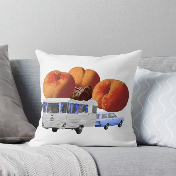 Item preview, Colorful Collage Art Print - 'Georgia On My Mind' Solo Giant Peaches and Adventure on Wheels designed and sold by GollyWillikers.