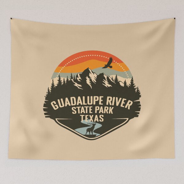 Item preview, GUADALUPE RIVER STATE PARK TEXAS - TX, UNITED STATES RETRO designed and sold by mountainfad.