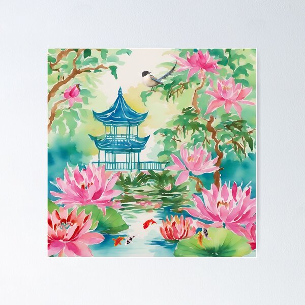 Item preview, Green pagoda garden designed and sold by SophieClimaArt.