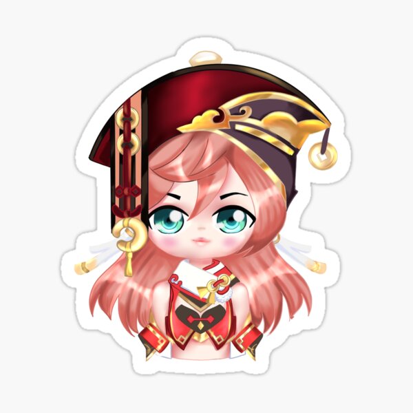 Item preview, Genshin impact yanfei sticker designed and sold by hobikeyfimartdijital.