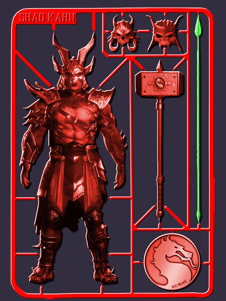 Mortal Kombat - Shao Kahn Model Sprue Sticker for Sale by Reds94