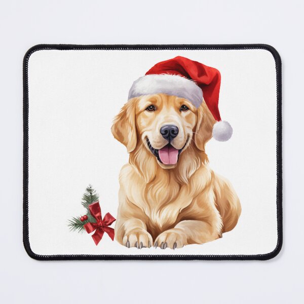 Item preview, Christmas Golden Retriever. designed and sold by PawsandPages.