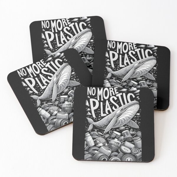 Item preview, No More Plastic - Save the Whales designed and sold by SandbarTees.