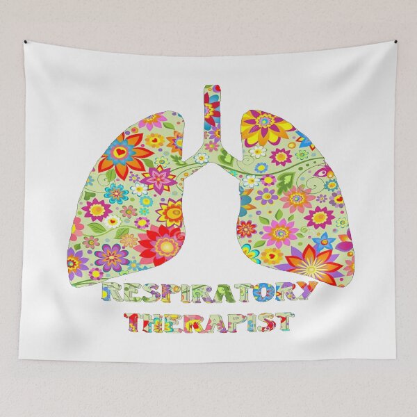 Item preview, Light Green Floral Lungs For Respiratory Therapist designed and sold by natnat7w.