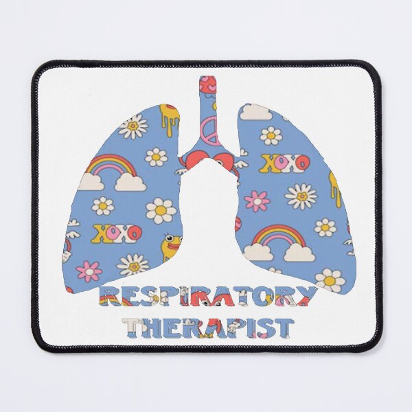 Item preview, Blue Flower Rainbow Lungs For Respiratory Therapist designed and sold by natnat7w.