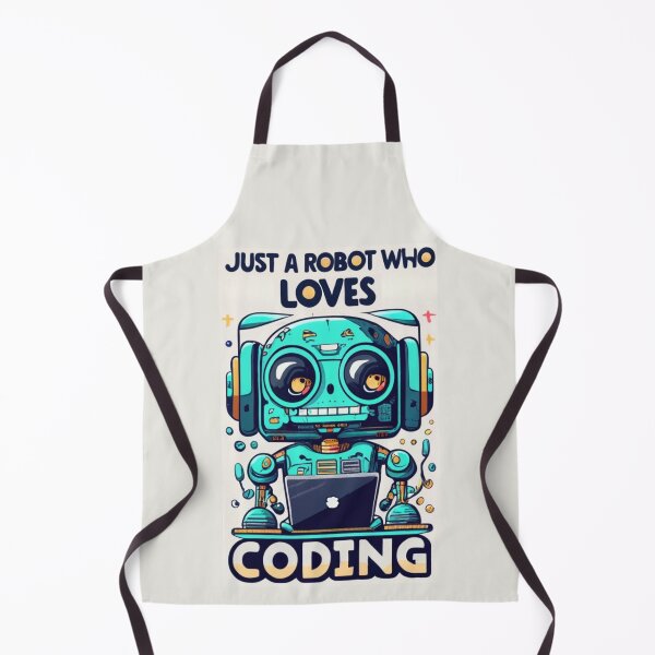 Item preview, Just a Robot Who Loves Coding designed and sold by Sketch-Shack.