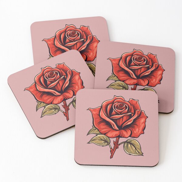 Item preview, Artistic Style Rose Flower Painting Drawing Cartoon Rose Sticker Art Prints and more designed and sold by Kevin Lou.