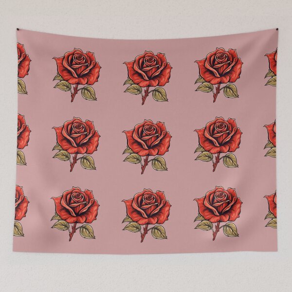 Item preview, Artistic Style Rose Flower Painting Drawing Cartoon Rose Sticker Art Prints and more designed and sold by Kevin Lou.